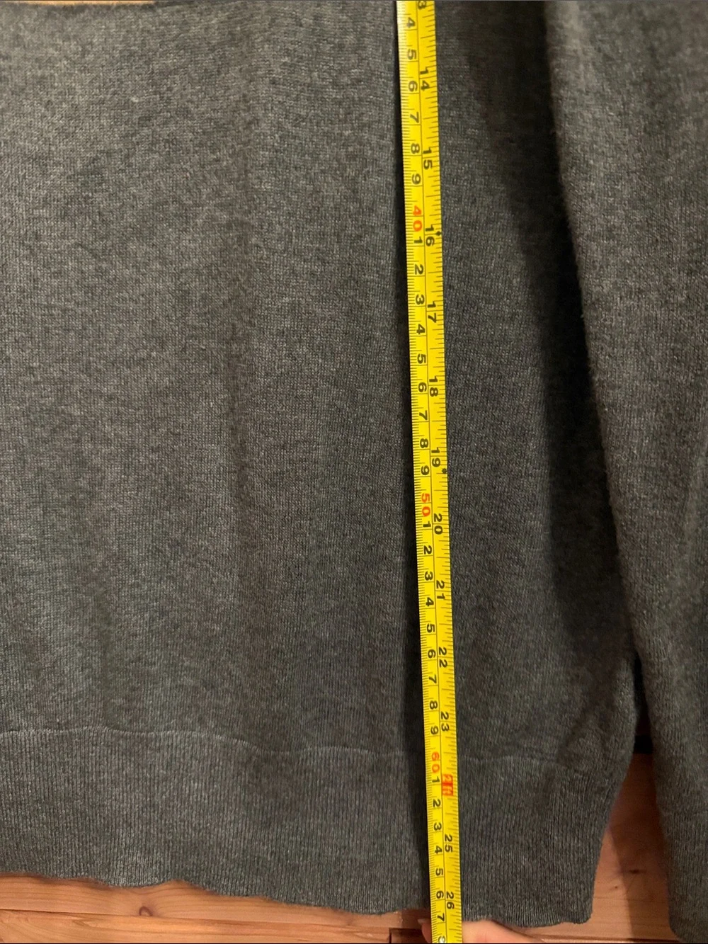 Banana Republic Gray Crewneck Sweater with Framed Dog Motif